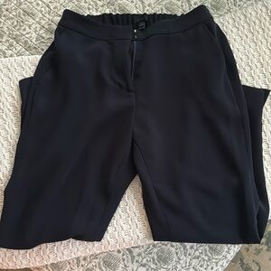 J. Crew Pull On Easy Pant Navy Blue Matte Crepe